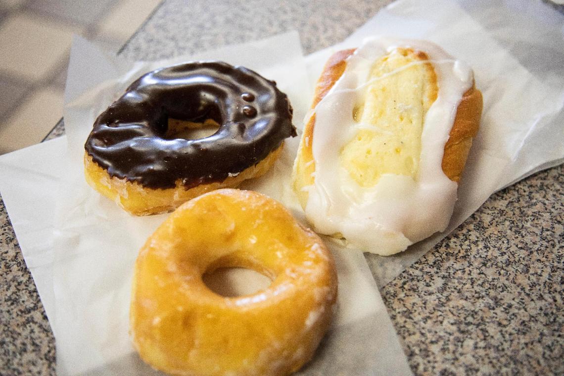 Some of the over 70 varieties of donuts made fresh and by hand daily from Amon’s Sugar Shack in Somerset, Ky., Wednesday, November 3, 2021.