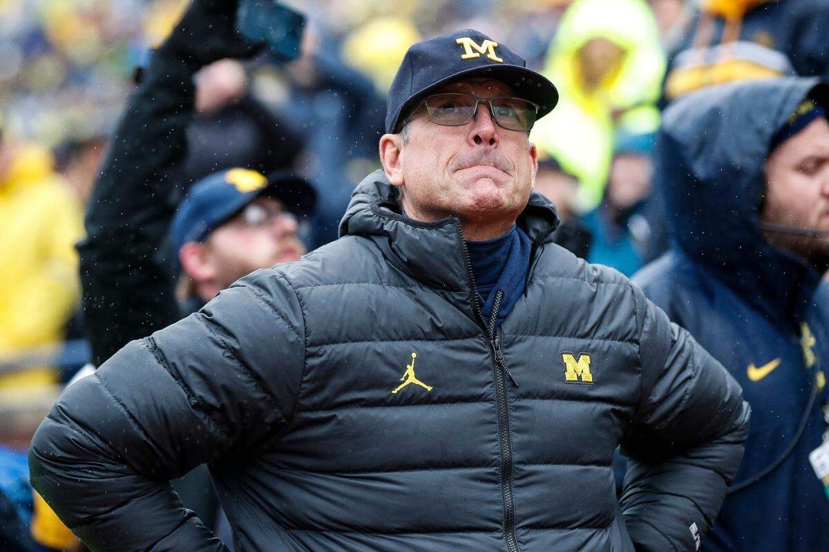 Michigan coach Jim Harbaugh’s college football program is being investigated for sign-stealing.