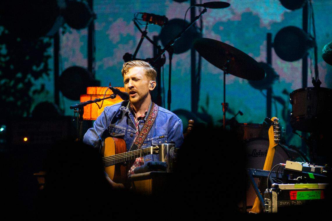 Tyler Childers performs at Rupp Arena in Lexington, Ky., on Saturday, Dec. 30, 2023.