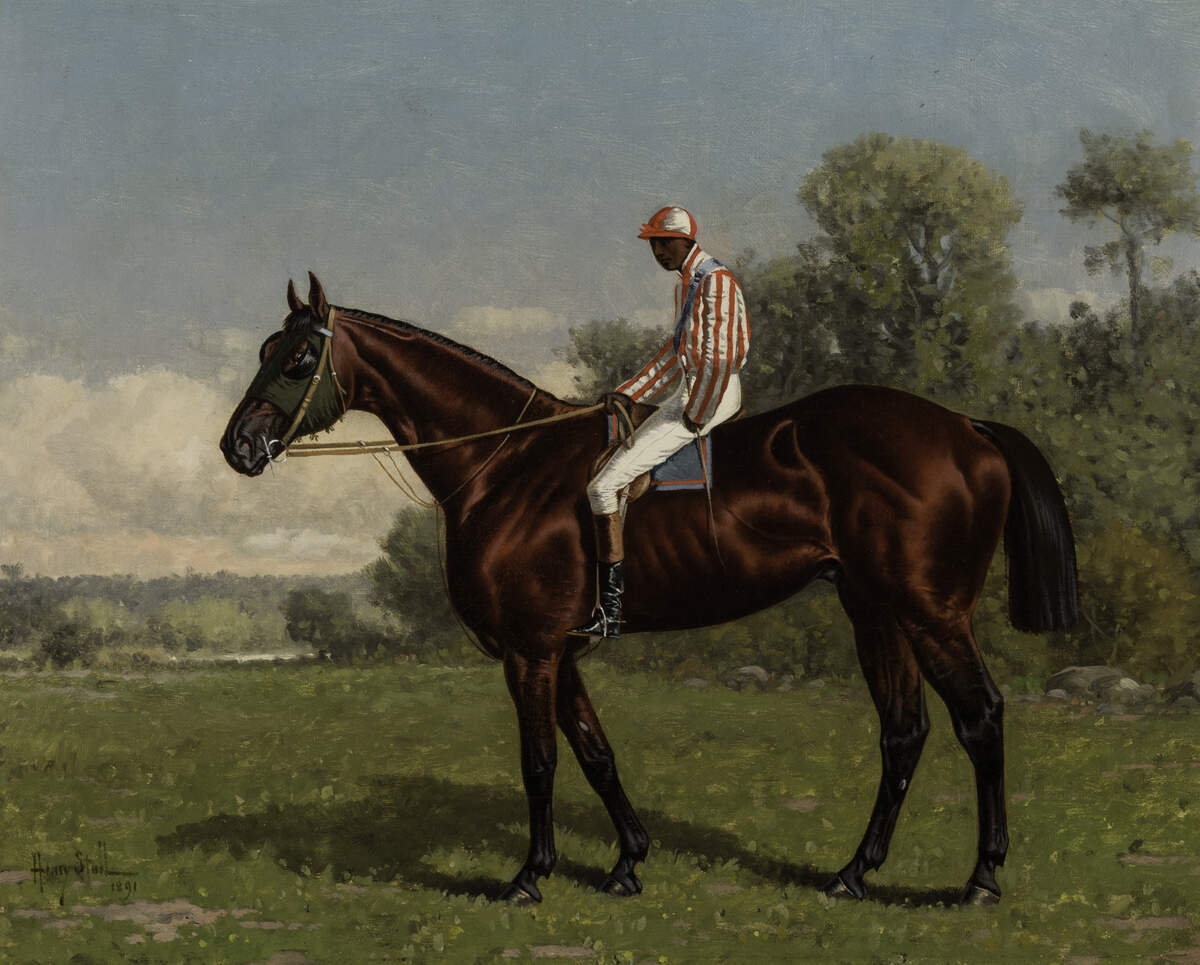 Tenny with Shelby “Pike” Barnes Up, 1891, by Henry Stull; Oil on canvas.