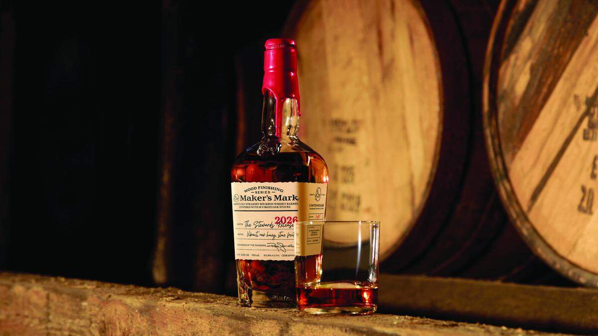 Maker’s Mark’s new Wood Finishing Series variety, The Stewards, will be released in two batches of different proofs, available in stores nationwide with a suggested price of $74.99.