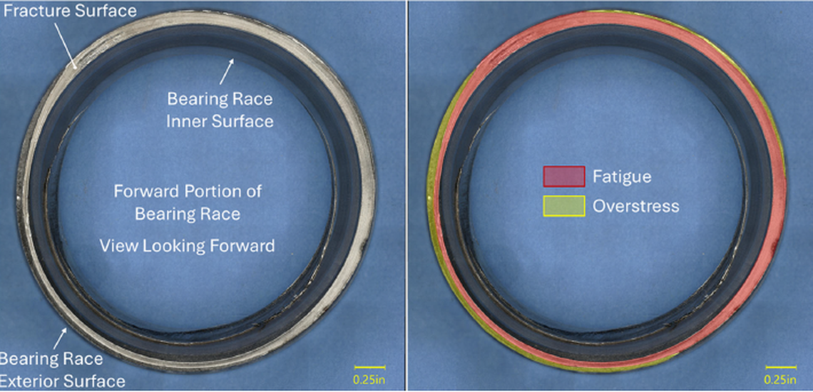 National Transportation Safety Board investigators have determined that a part from the UPS airplane that crashed in Louisville, Ky. was highlighted by Boeing for having previous failures in 2011.