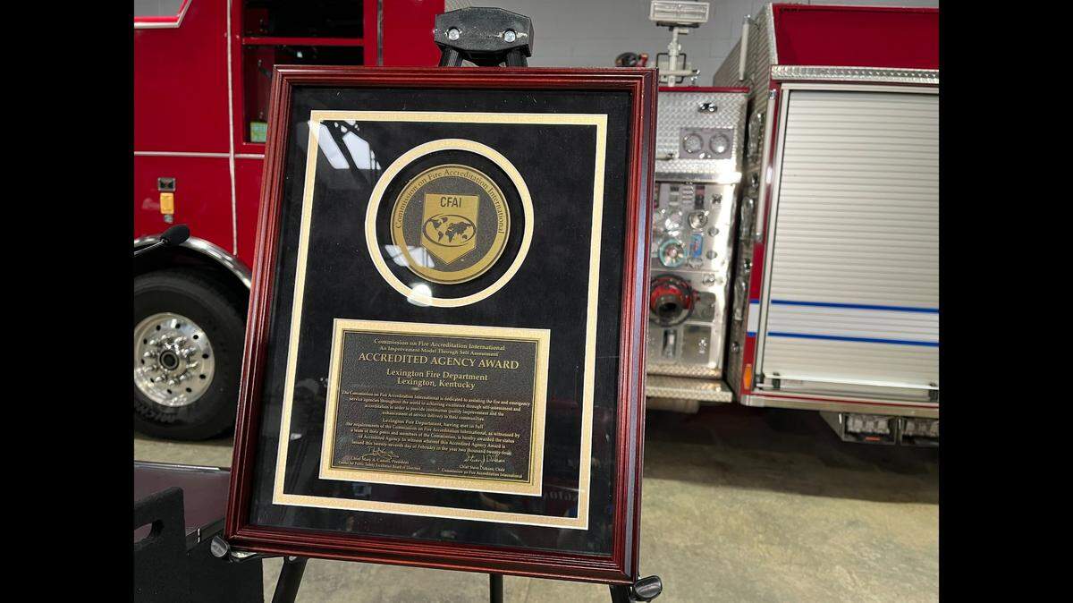 The Lexington Fire Department is one of over 300 fire departments in the United States to receive Accredited Agency status with the Commission on Fire Accreditation International.