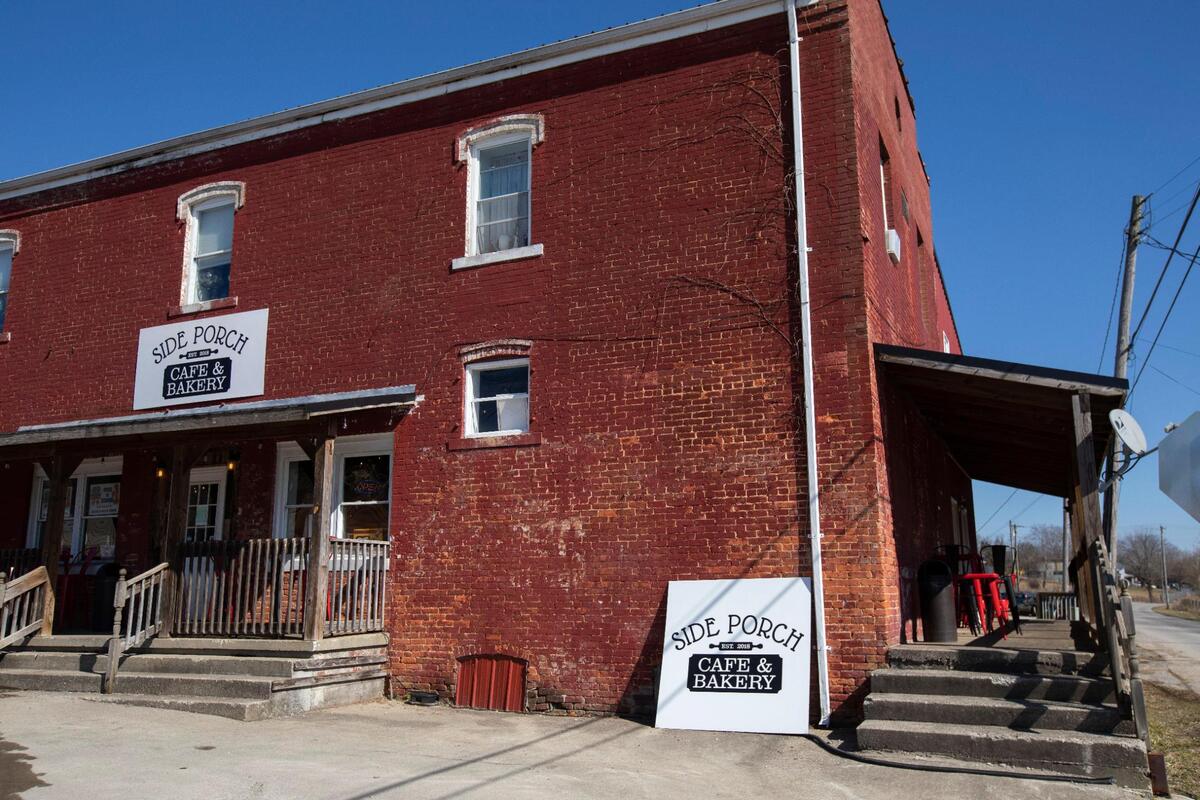 The Side Porch Cafe is a family owned bakery named for a covered porch running the length of the building in Waco Ky., Thursday, February 25, 2021. It opened in July 2019 by Rhonda Blevins, her husband Tyler Blevins and her daughters Brooke Rose and Lexie Rose.