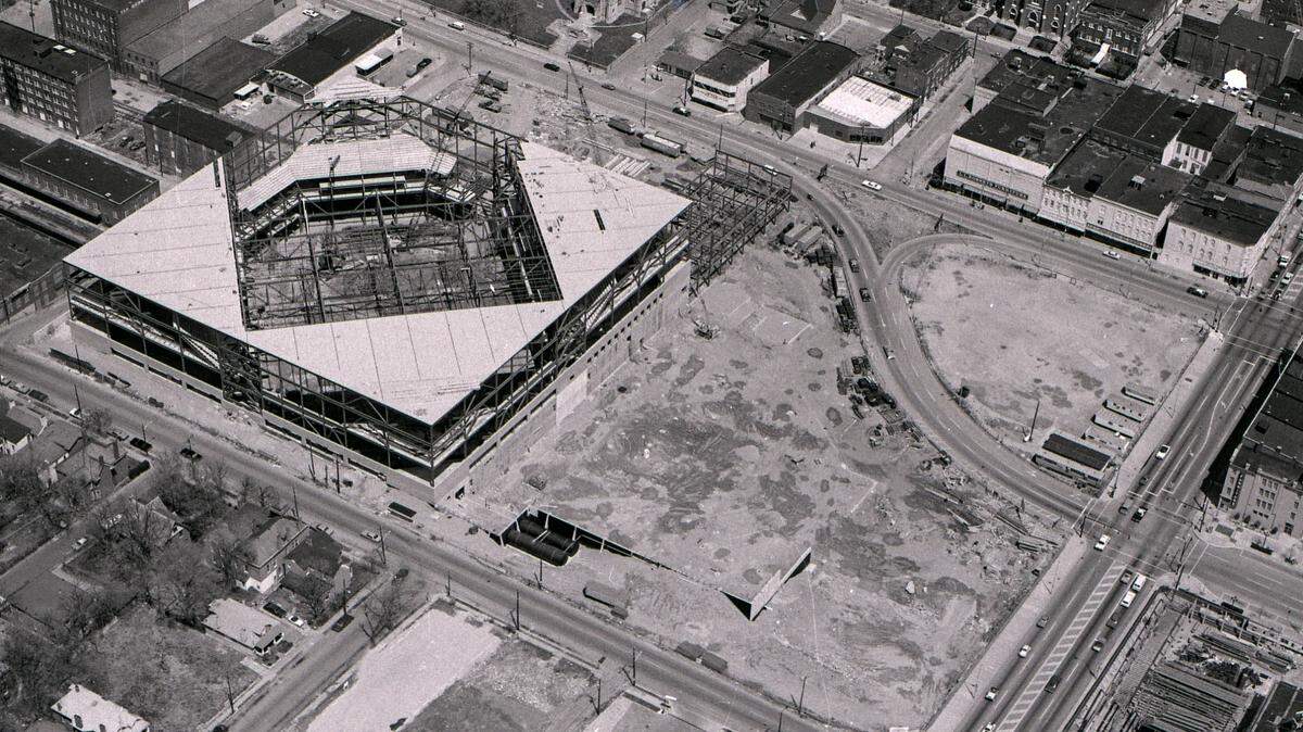 How it began: Historic photos of Rupp Arena, Lexington convention center construction