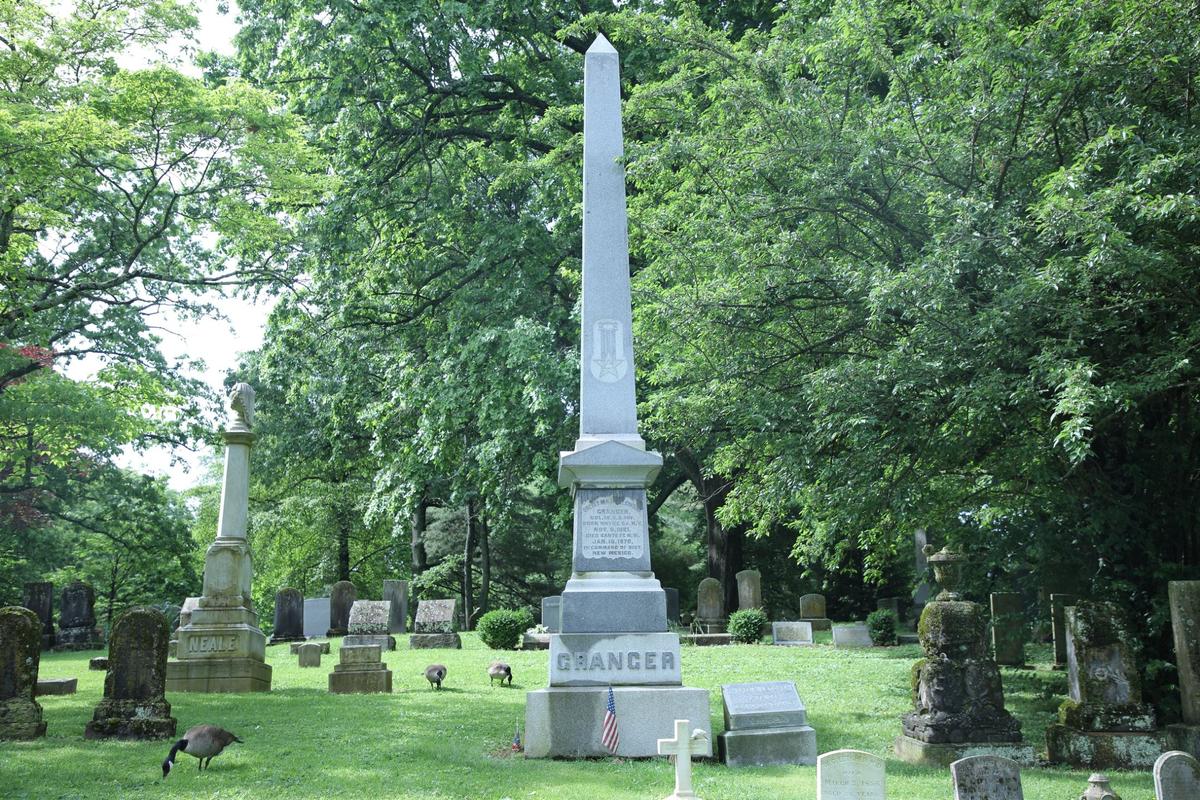 Monument to Union General Gordon Granger, best remembered for issuing General Order No. 3 on June 19, 1865, in Galveston, Texas informing residents of Abraham Lincoln’s Emancipation Proclamation, which set all Confederate states’ slaves free on January 1, 1863 at the Lexington Cemetery in Lexington, Ky on May 9, 2024.