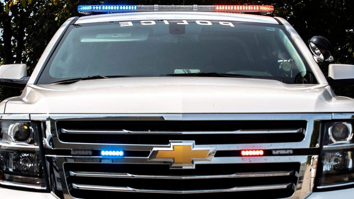 Lights are illuminated on a Lexington Police Department cruiser in Lexington, Ky., Wednesday, Sept. 9, 2020.