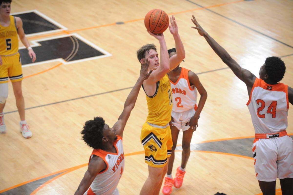 Lyon County junior guard Travis Perry was a key reason why the school made its first appearance in the Kentucky Boys’ State Tournament since 1951 earlier this year. Perry holds a UK scholarship offer.