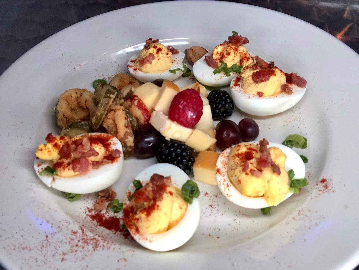 The Demon Eggs appetizer at Rosemont Station in Lexington.