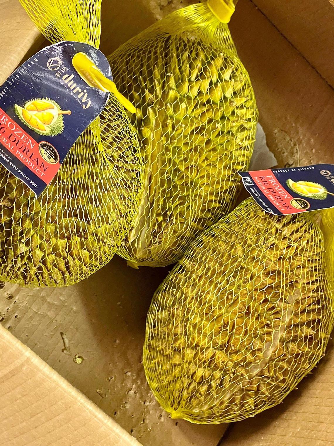 Asian Market sells durian, a tropical fruit native to Southeast Asia. But be warned, it has putrid smell.