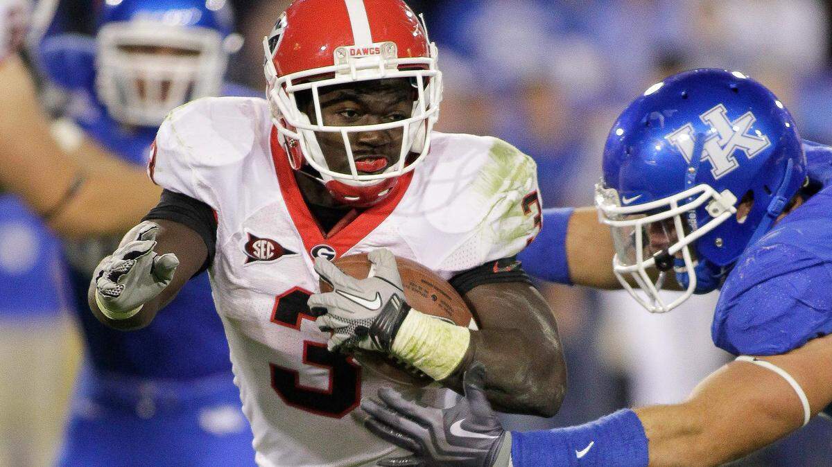 Washaun Ealey, who now plays for Jacksonville State, scored five touchdowns and rushed for 157 yards in Commonwealth Stadium last season, leading Georgia to a 44-31 victory over Kentucky.