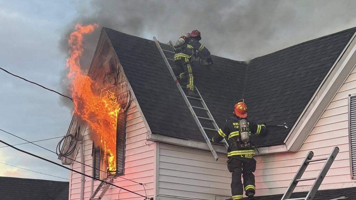 Fire department puts out fire at apartment being investigated for drug activity