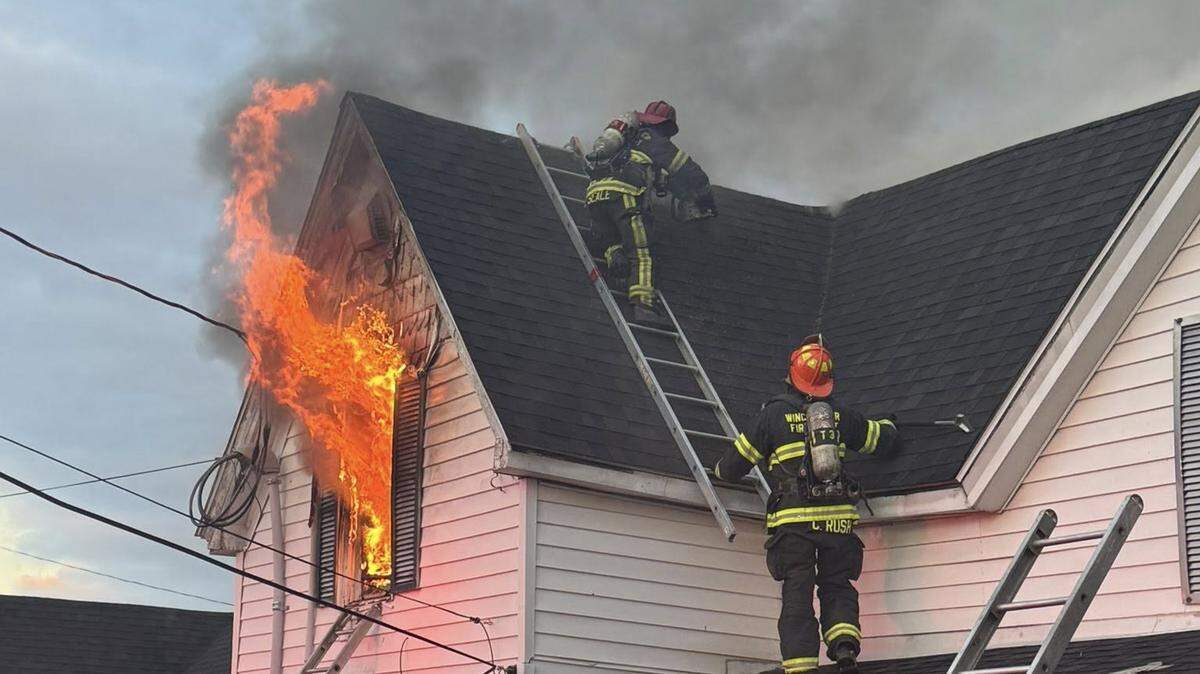 The Winchester Fire Department put out a fire at a house that was going to searched by the police department for possible drug activity on Jan. 14, 2026.