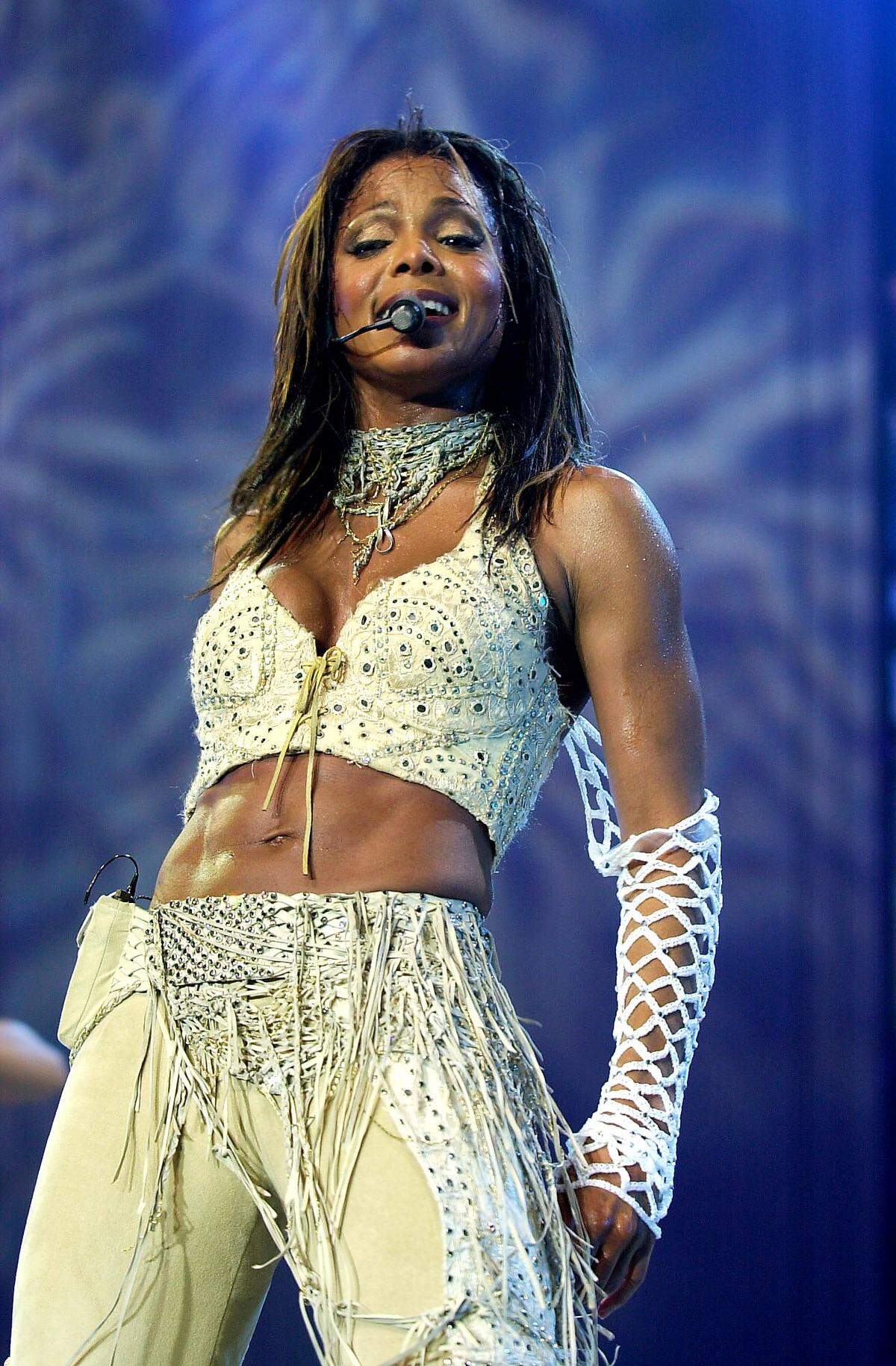Singer Janet Jackson during a July 22, 2001, concert at Rupp Arena in Lexington. This photo is from Jackson's last Rupp Arena appearance at which Herald-Leader critic Walter Tunis said, “Jackson was rhythm personified.”