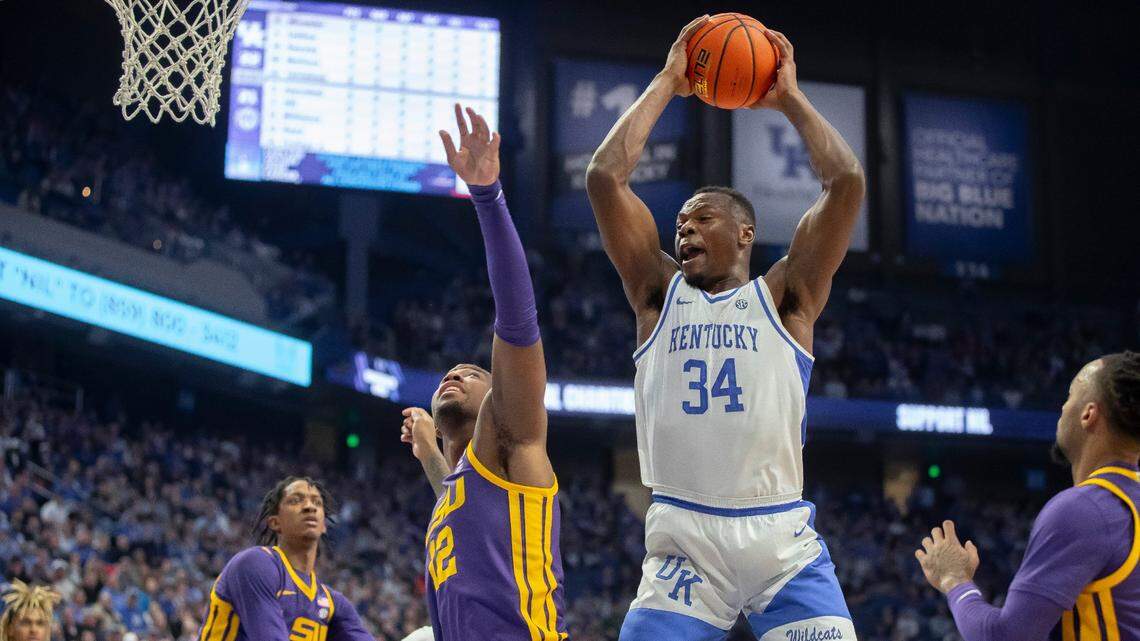Oscar Tshiebwe moves into top 10 all-time in rebounds for Kentucky men’s basketball
