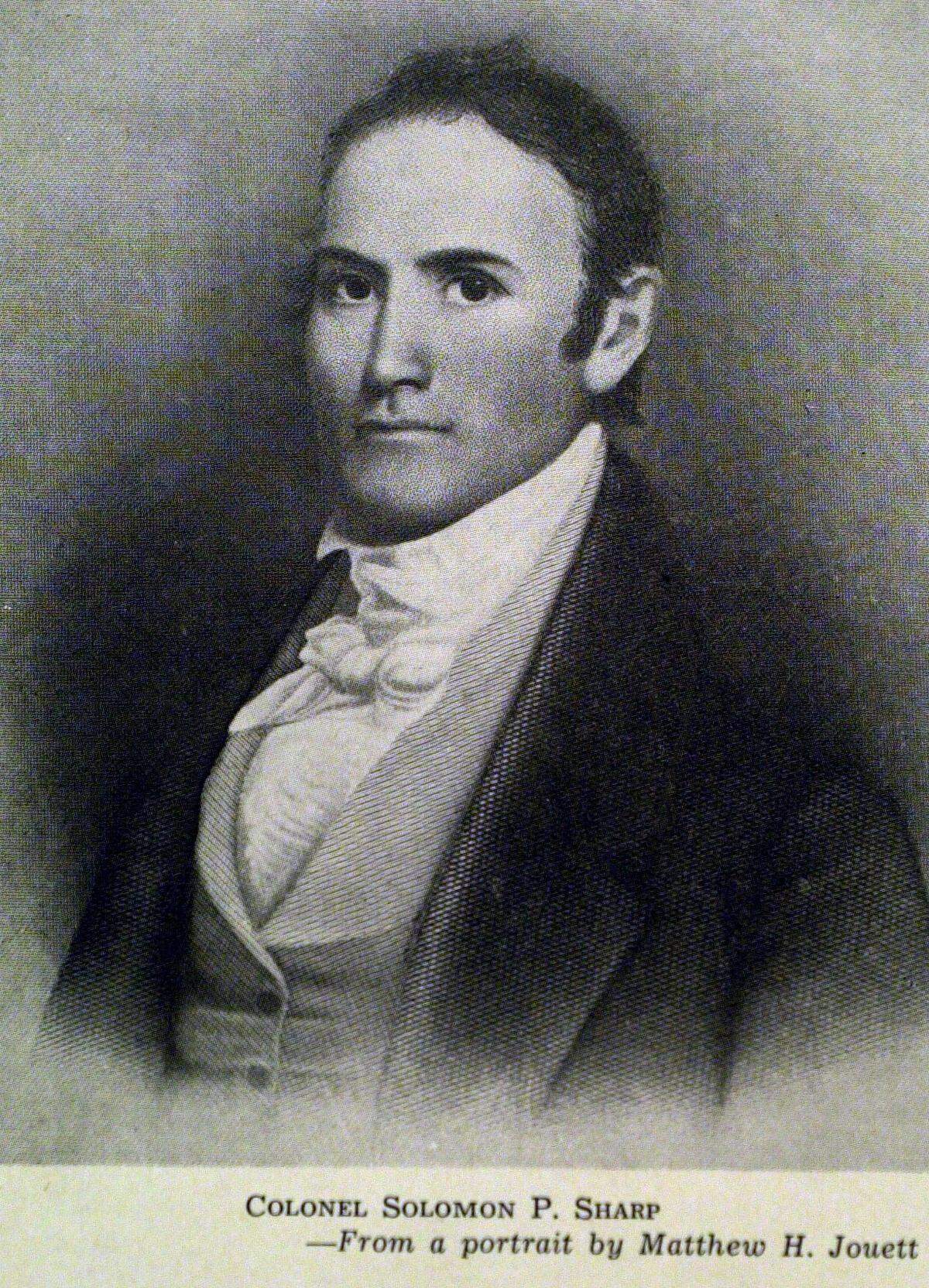 STATE ARCHIVE PHOTOS OF COL. SOLOMON SHARP, TAKEN TUESDEAY, FEB. 6, 2001 AT THE STATE HISTORY MUSEUM IN FRANKFORT, KENTUCKY. PORTRAIT OF COLONEL SOLOMON P. SHARP.