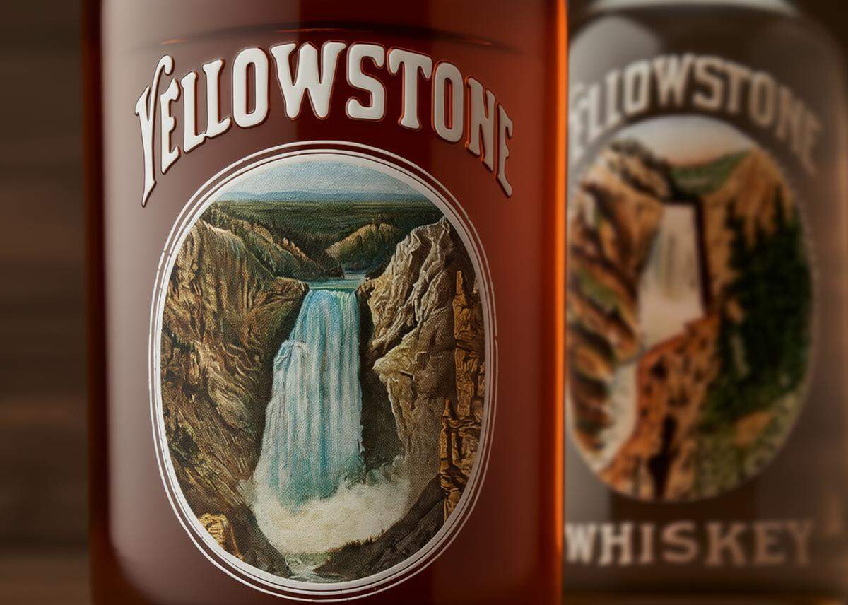 The Yellowstone Bourbon Recollections Series bottle is based on an antique version.