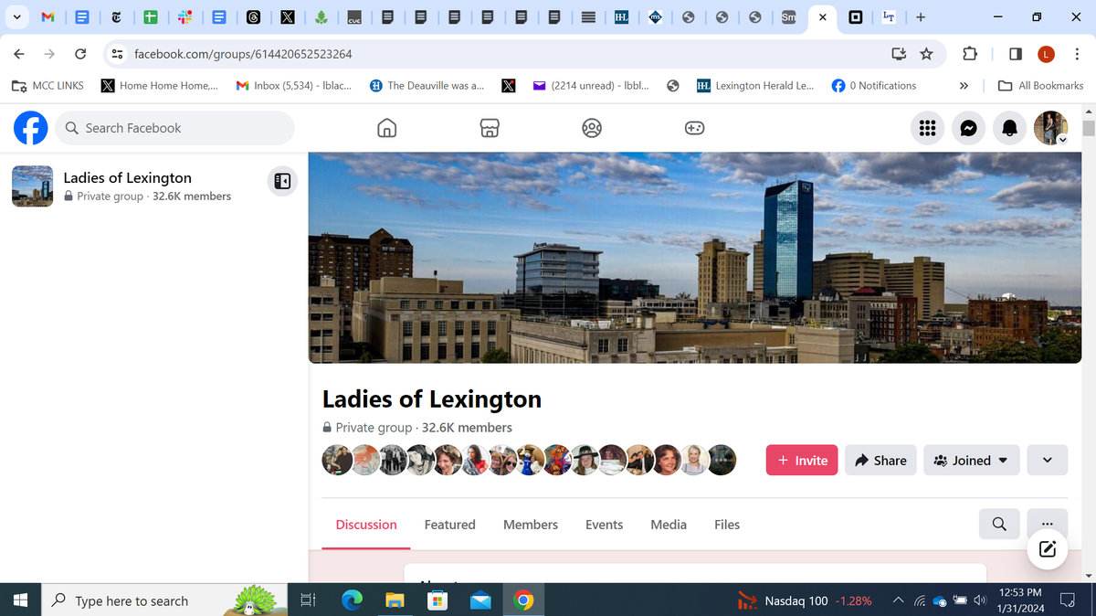 The Ladies of Lexington Facebook page has 32,900 members and is still growing.