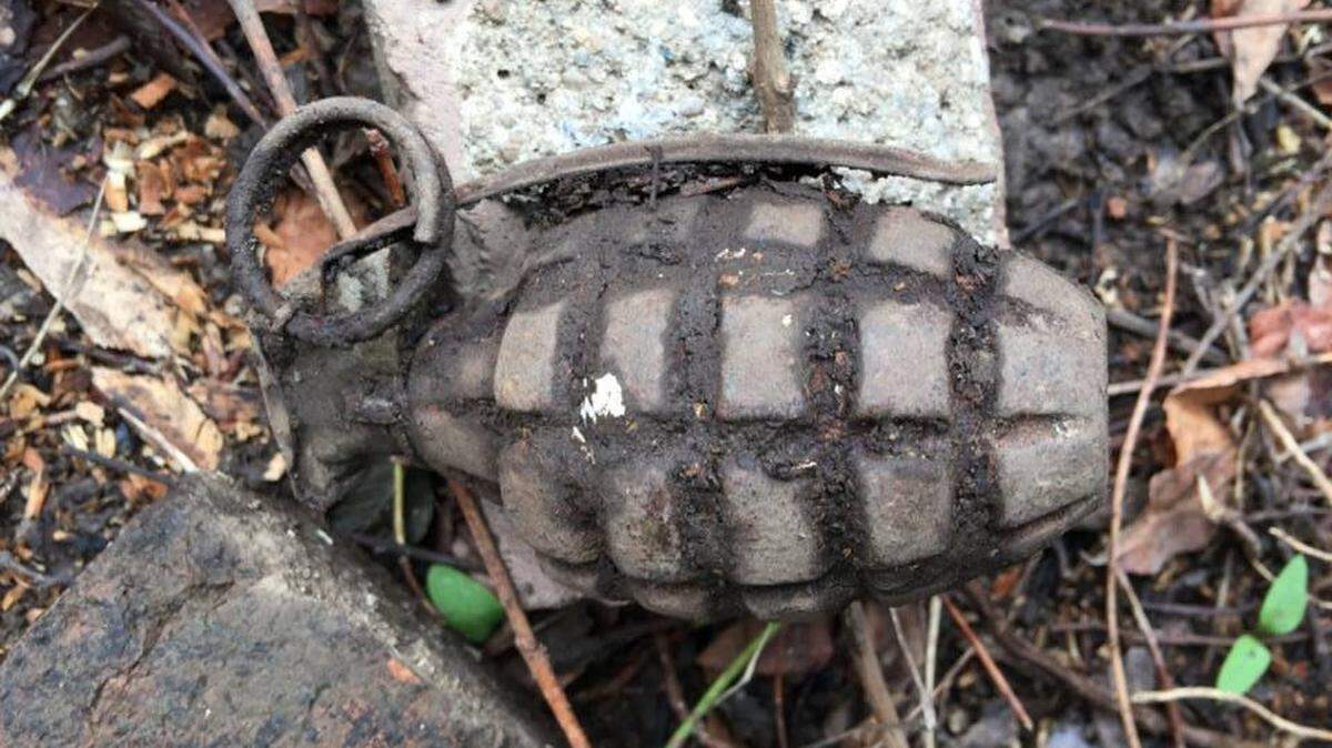 Lexington Police say this grenade found in Rosemont Garden could have been there since World War II.