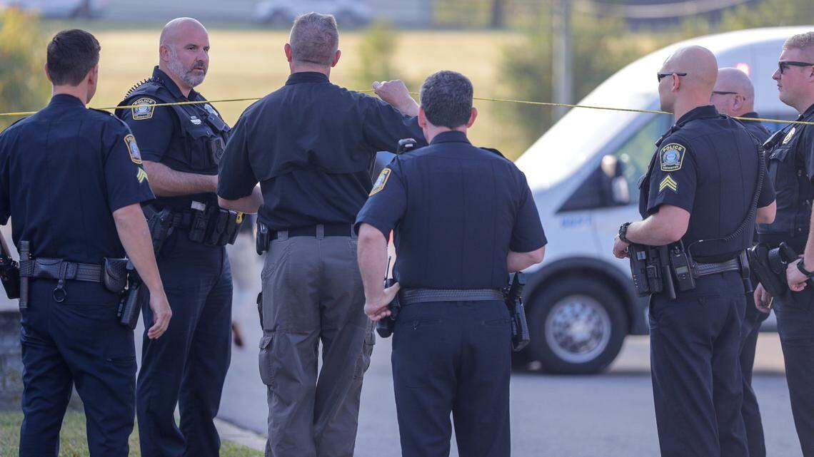 The Lexington Police Department is at the scene of an incident in the 100 block of Trade Street on Friday, Sept. 29. 2023.