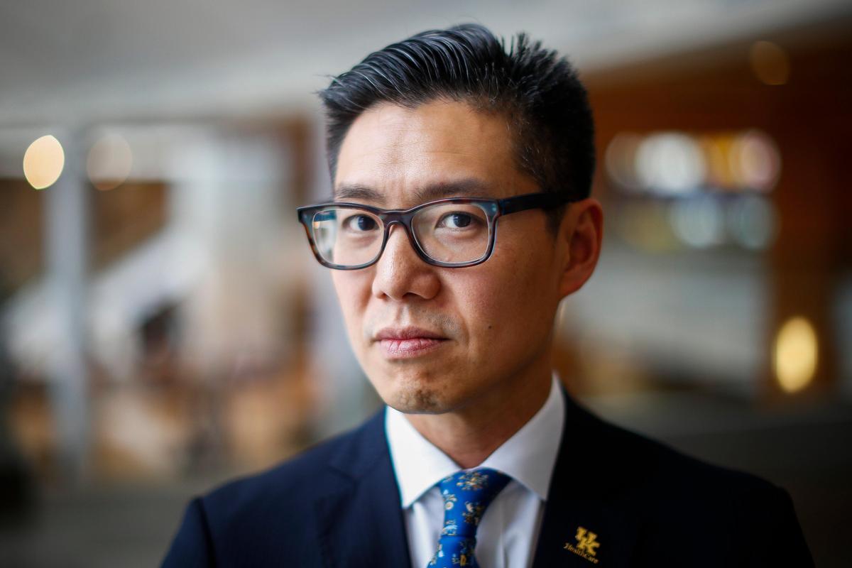 Dr. Phillip Chang chief medical officer at UK HealthCare, is working to treat patients with opioid alternatives as part of the Kentucky Statewide Opioid Stewardship program.