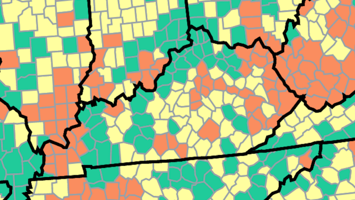 These 37 KY counties are at ‘high’ COVID community levels. See latest CDC, state data