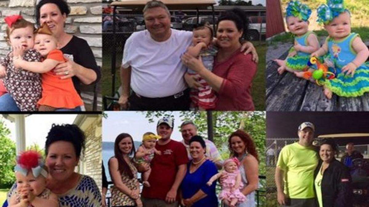 A family member compiled photos that included victims of the Adair house blast. 