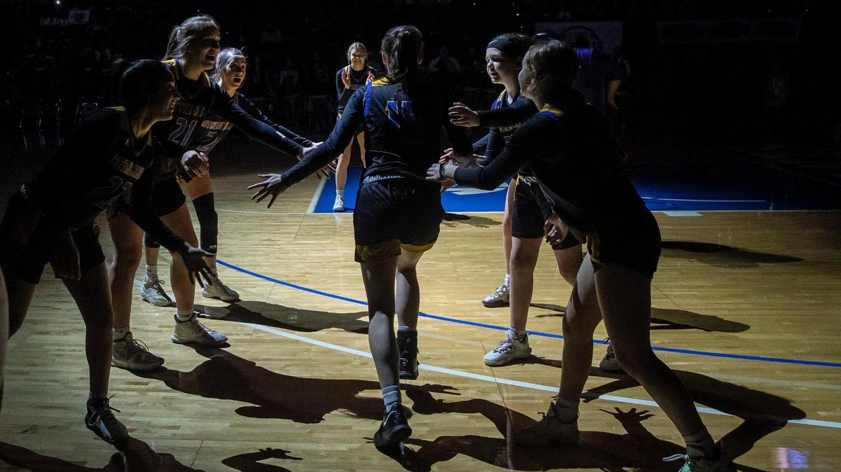 The Bethlehem starting lineup is introduced before a Girls’ Sweet 16 game in Rupp Arena last season. Bethlehem is one of seven teams in last year’s event to make it back this year, joined by Bowling Green, Cooper, George Rogers Clark, Henderson County, McCracken County and defending state champion Sacred Heart Academy.