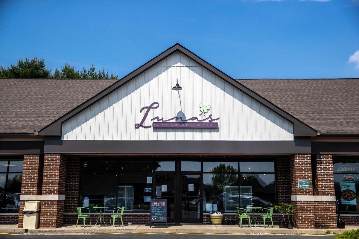 Luna’s Coffee, Wine & Butterfly Cafe is located just over the Fayette, Jessamine County line.