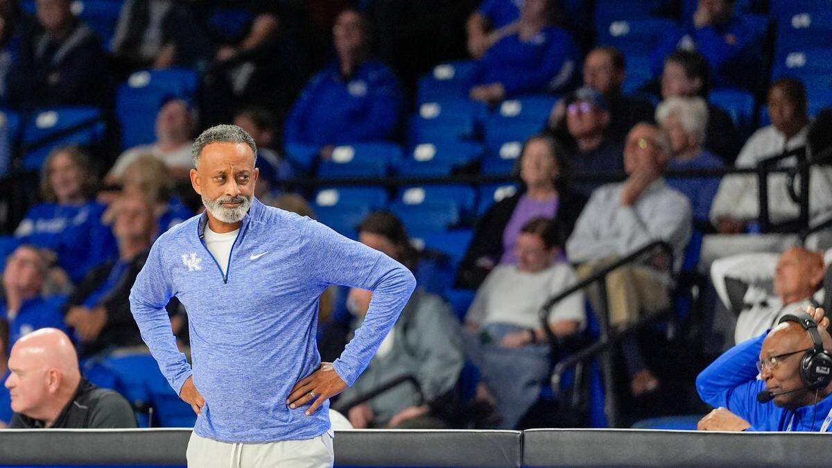 Kentucky coach Kenny Brooks saw room for improvement, and growth, in Thursday night’s win. “I think the potential is through the roof,” he said.