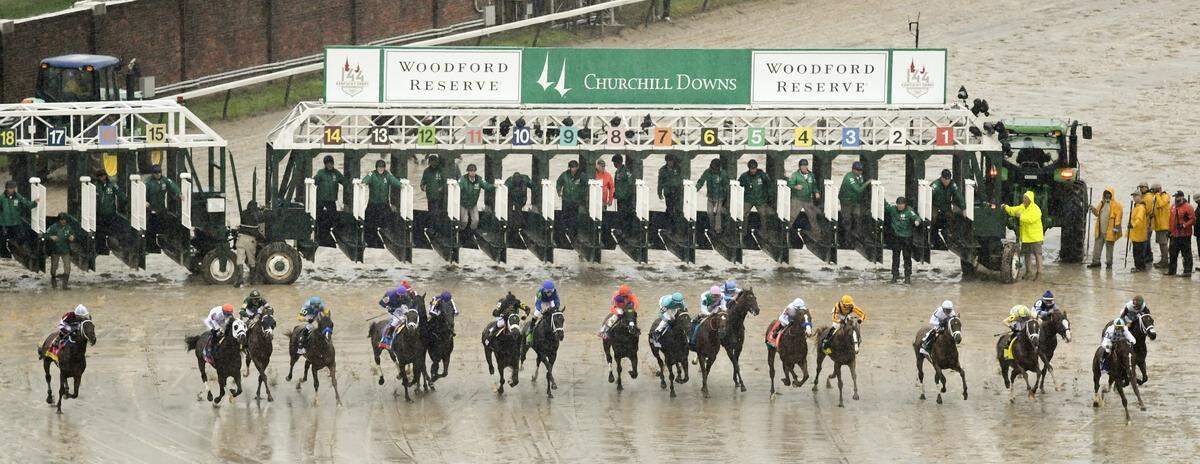 Before 2020, Kentucky Derby horses started from a main gate and an auxiliary gate, which many times put several horses at a disadvantage.