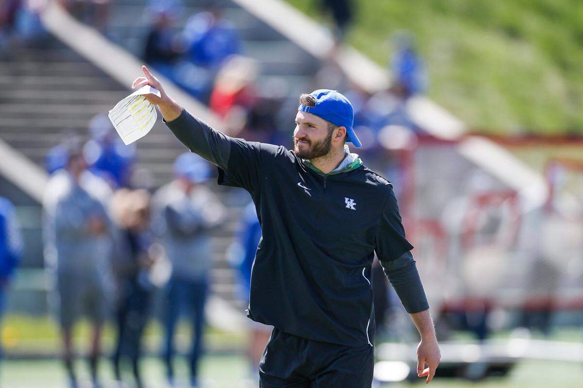 Former UK tight end C.J. Conrad served as an offensive quality control coach for the Wildcats this spring before he was hired by EKU.