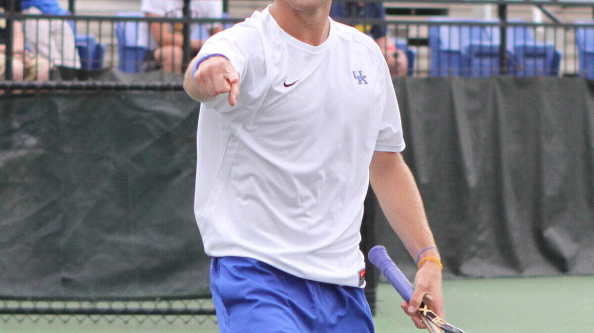 UK's Eric Quigley is the third Kentucky player to advance to the NCAA singles championship.