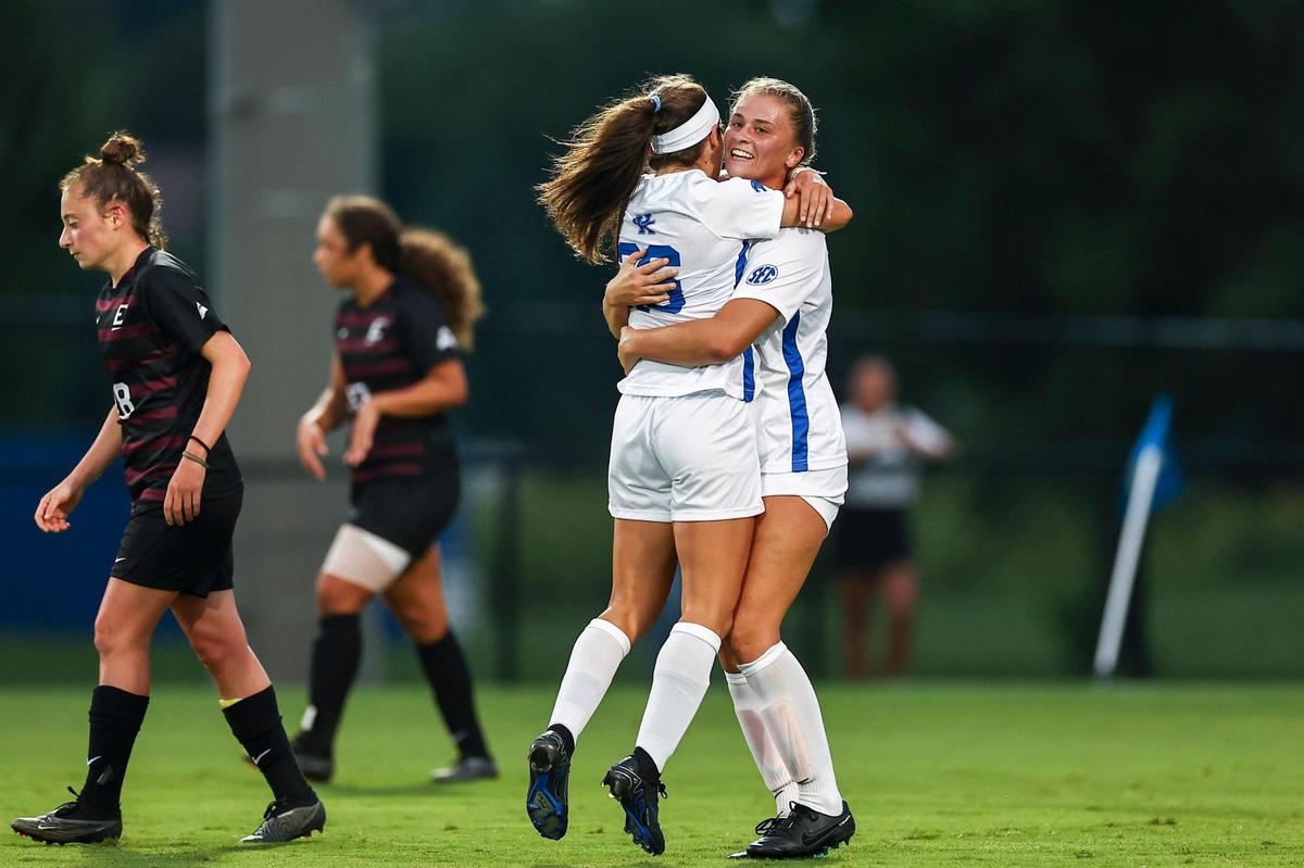 Kentucky’s Jordyn Rhodes (30) has scored goals in all three UK matches this season.