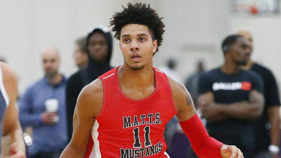 Dontaie Allen averaged 31.8 points and 11.4 rebounds at Pendleton County as a junior. He has signed to play next year at the University of Kentucky.