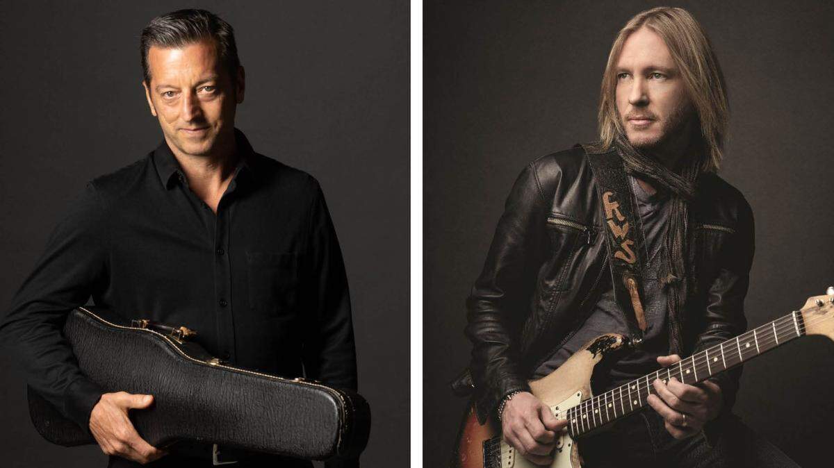 Jason Carter, left, and Kenny Wayne Shepherd will have Lexington shows this weekend.