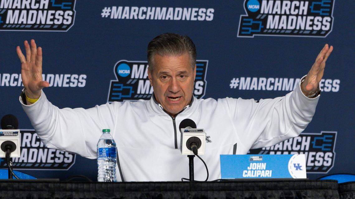 Everything John Calipari said before Kentucky men’s basketball’s NCAA Tournament opener