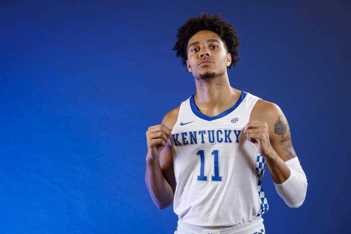 Dontaie Allen was Kentucky's 2019 Mr. Basketball at Pendleton County High School. He's recovering from a torn ACL suffered late last December.