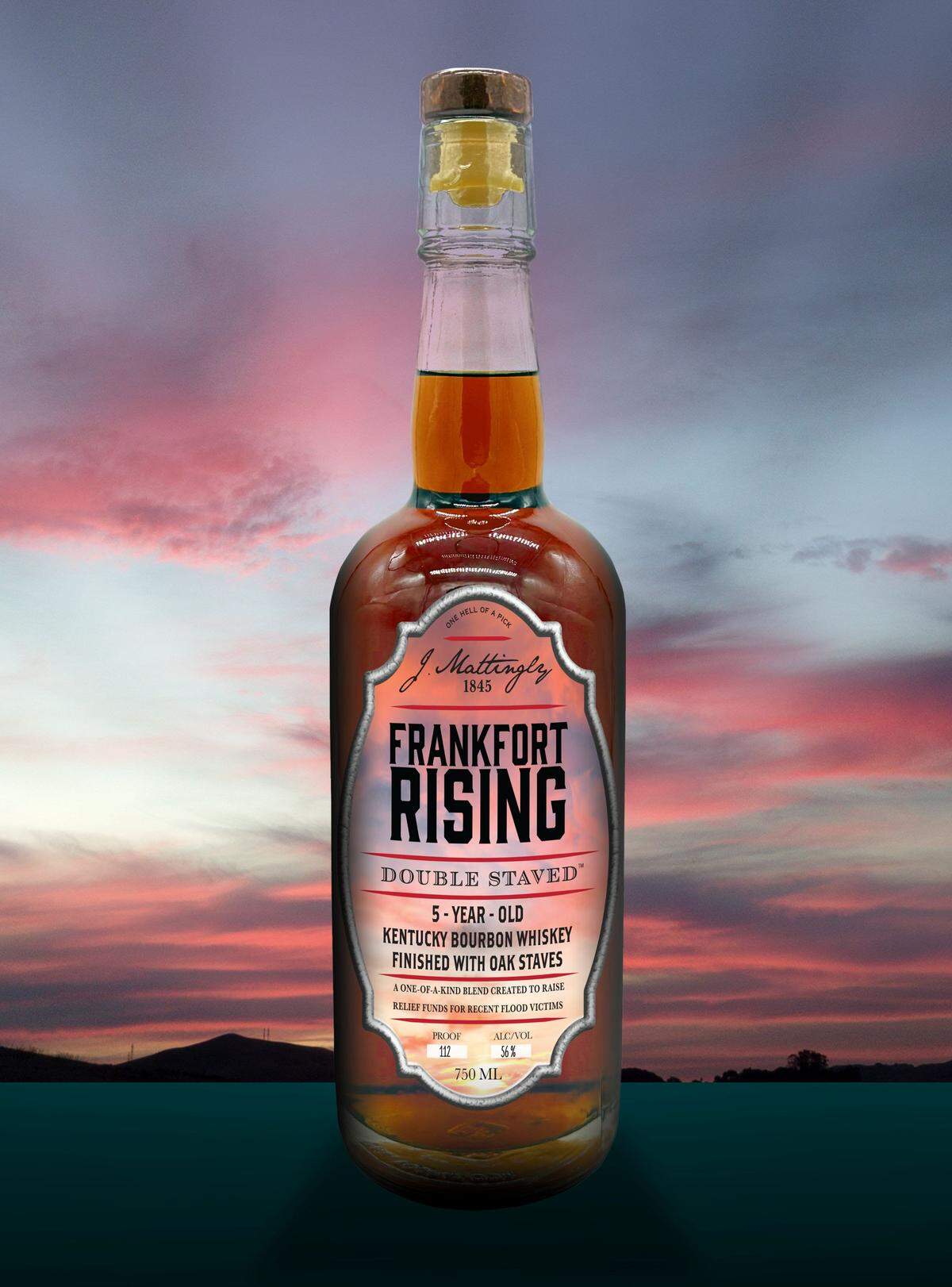 Frankfort Rising is a limited release from J. Mattingly 1845 Distillery that will raise money for Franklin County’s flood recovery efforts.