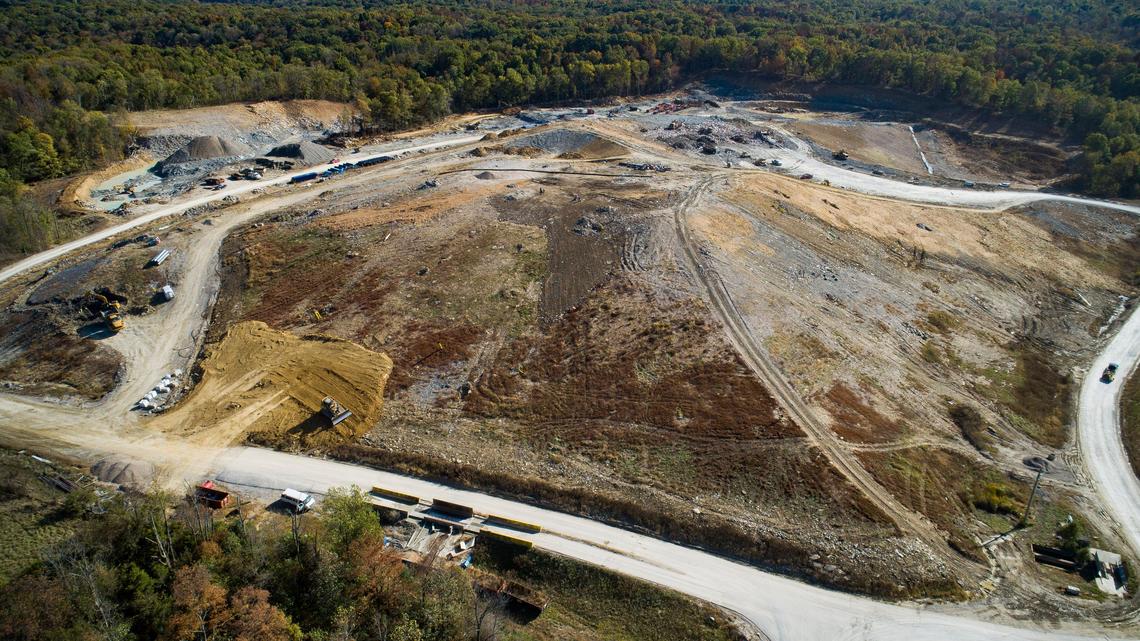The Central Kentucky Landfill in Georgetown, Ky., Thursday, Oct. 16, 2019. In 2015, the he landfill began taking trash from Fayette County but Scott County no longer allows out-of-county trash at the Central Kentucky Landfill.