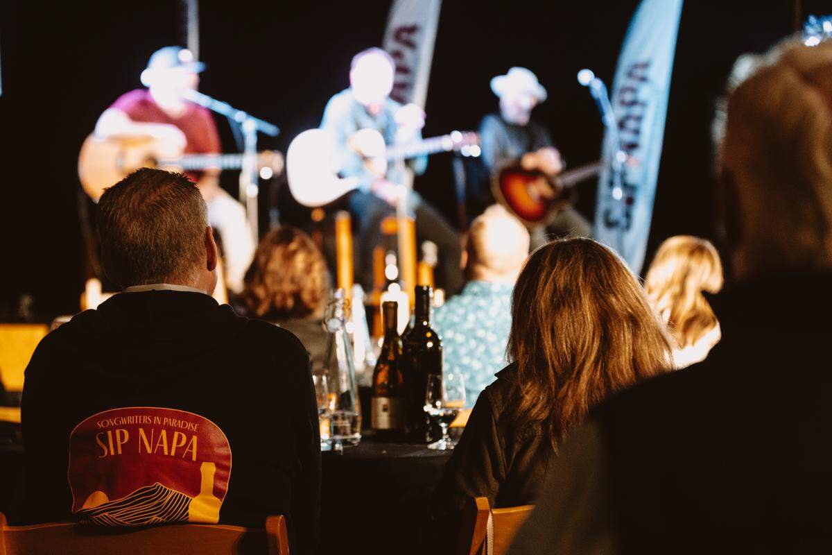 Songwriters in Paradise events lets fans of music mingle and enjoy wine and now bourbon.