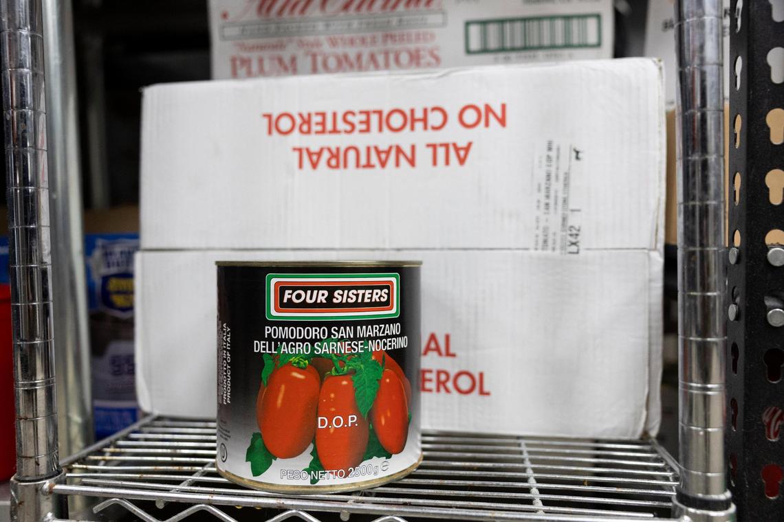 Authentic Italian tomatoes and other ingredients are important for the pizza quality at Ethereal Slice House.