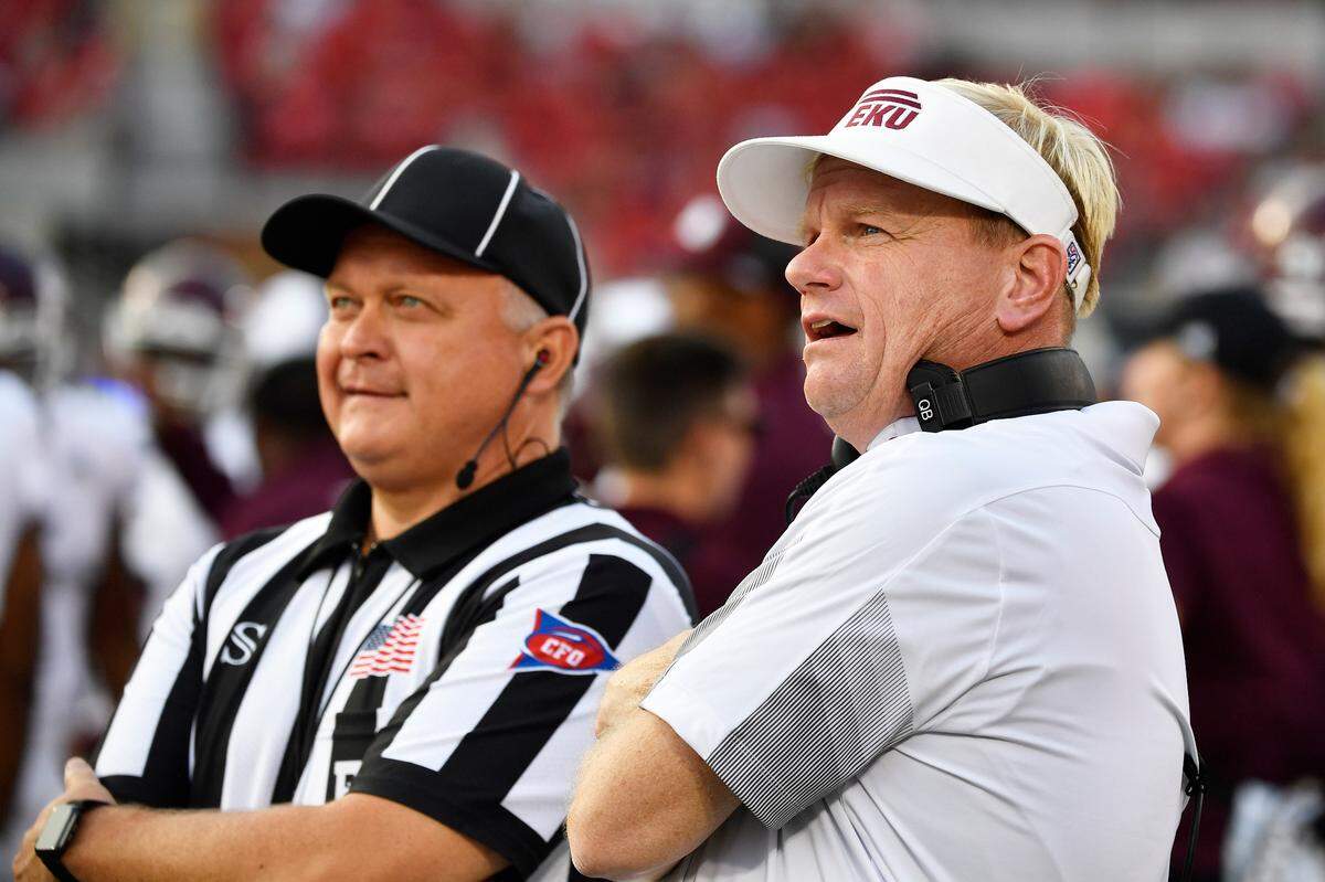 Eastern Kentucky is 5-2 under head coach Walt Wells this season after going 3-6 in his debut in 2020.
