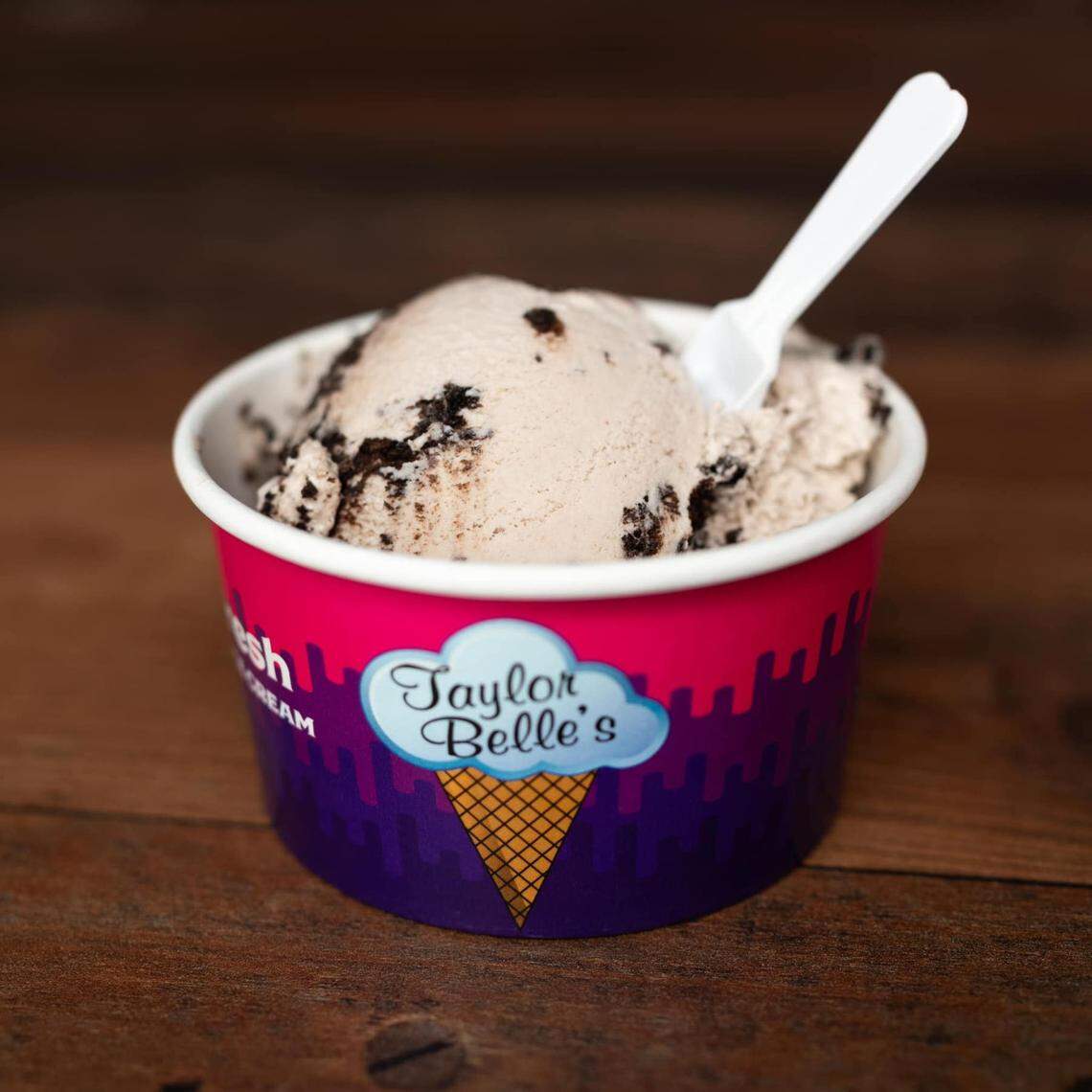 Cookies and cream is Taylor Cook’s favorite flavor of ice cream and it’s also the most like flavor of her Taylor Belle’s customers. In March the Kentucky ice cream shop had a March Madness bracket and cookies and cream came out on top.