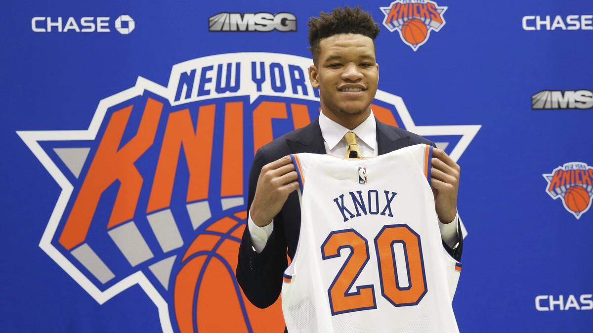 The New York Knicks selected Kentucky's Kevin Knox with the No. 9 pick in this year's NBA Draft.