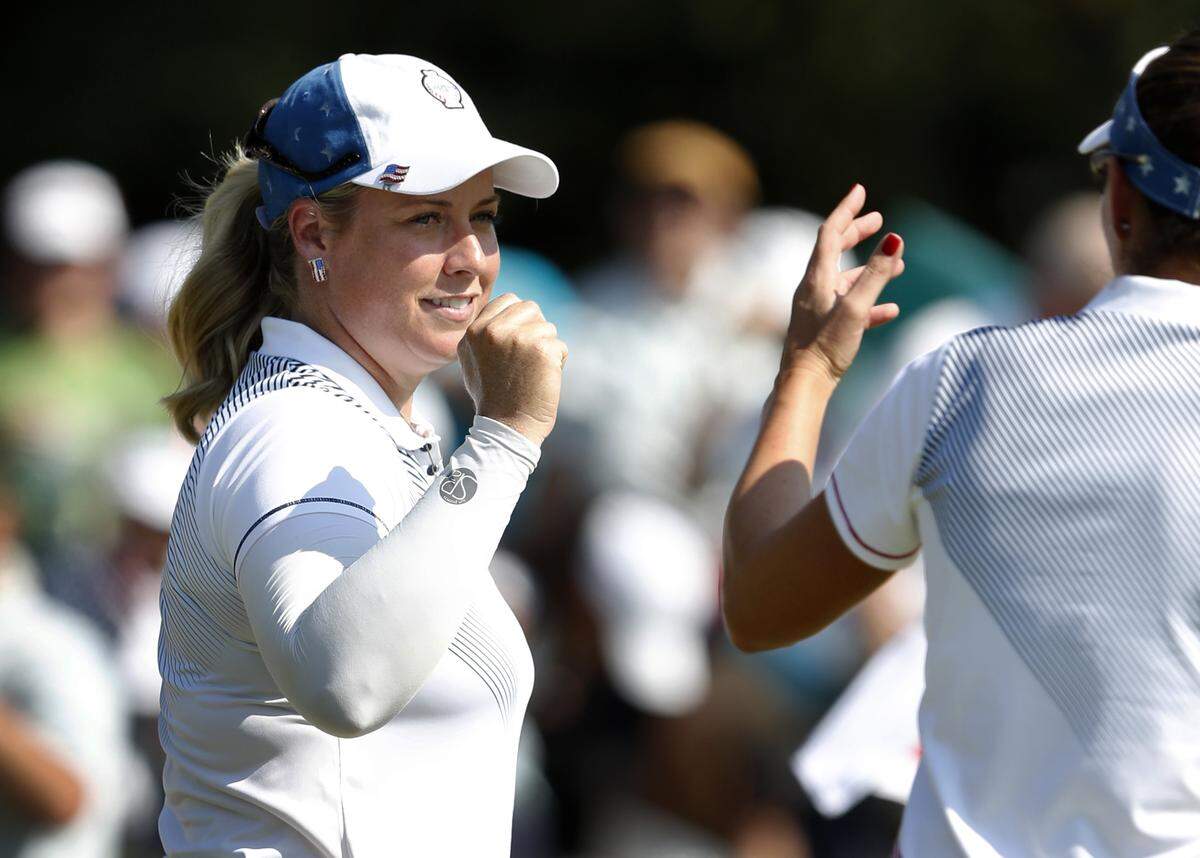 Brittany Lincicome, left, has eight career wins on the LPGA Tour, including two major championships.