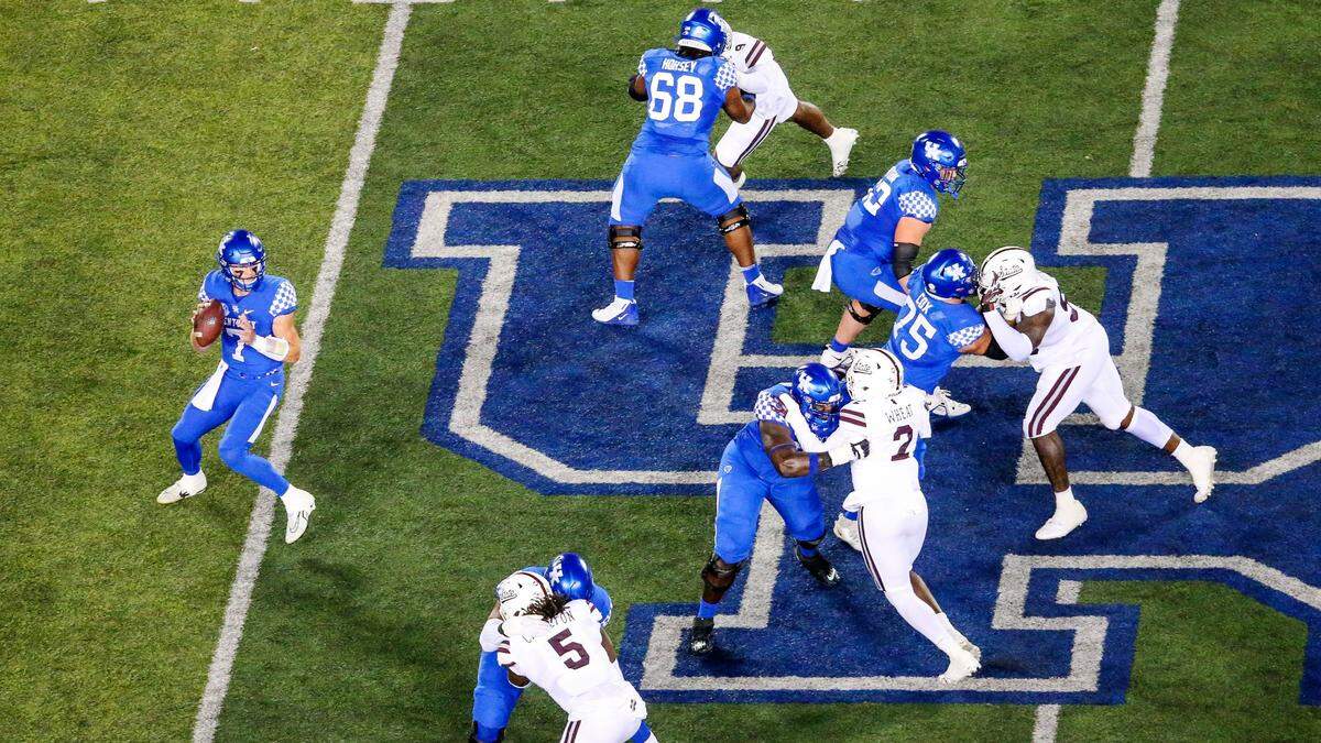 Kentucky football is rebuilding its offensive line through the transfer portal after the Wildcats ranked 126th nationally in sacks allowed last season.