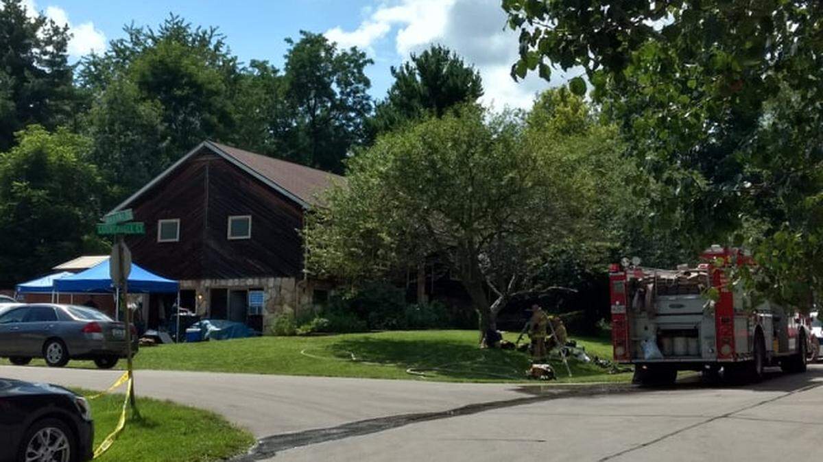 Three people were injured in an explosion at a home on Nakomi Court Friday morning. Police said an improvised explosive device that had been made to look like a lighter exploded in a man’s hand when he picked it up.