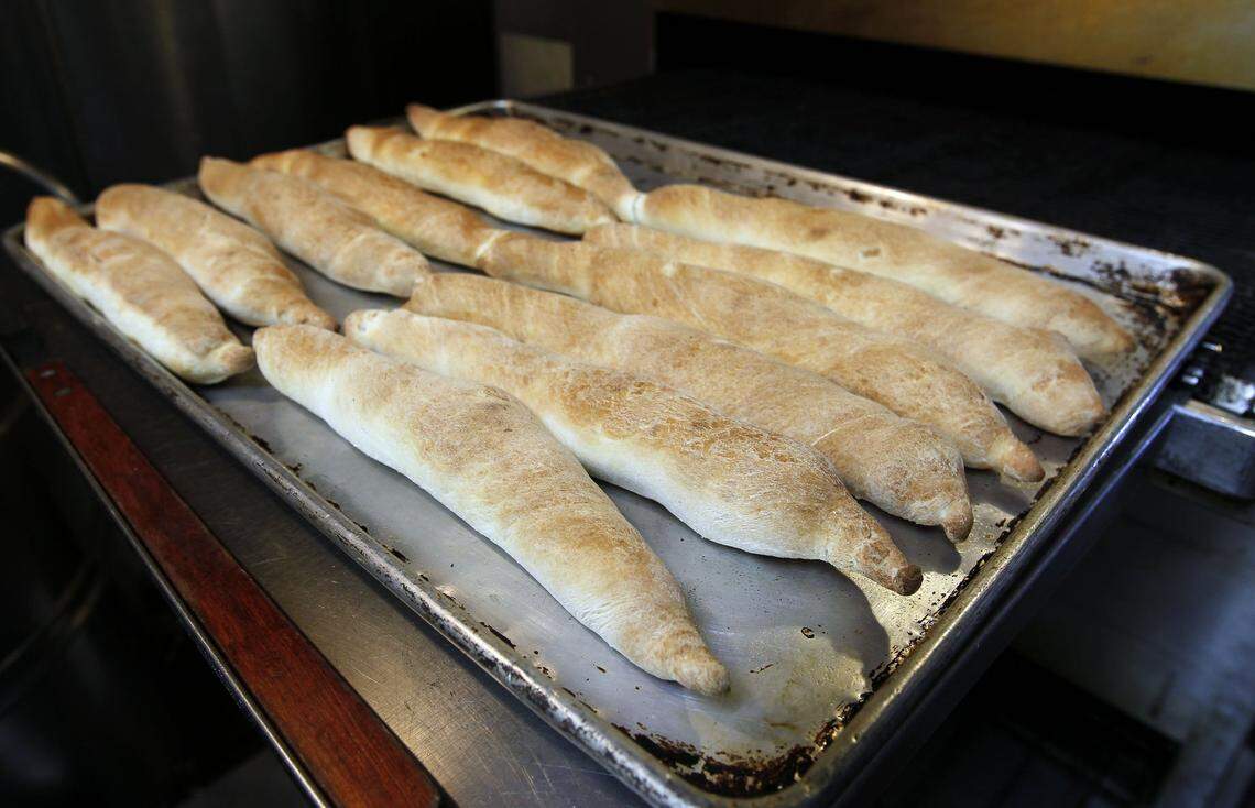 Breadsticks hot from the oven at Joe Bologna’s restaurant, 120 West Maxwell St. in Lexington., Ky.,Wednesday, March 13, 2013. Joe Bologna’s restaurant is 40 years old. Photo by Charles Bertram | Staff