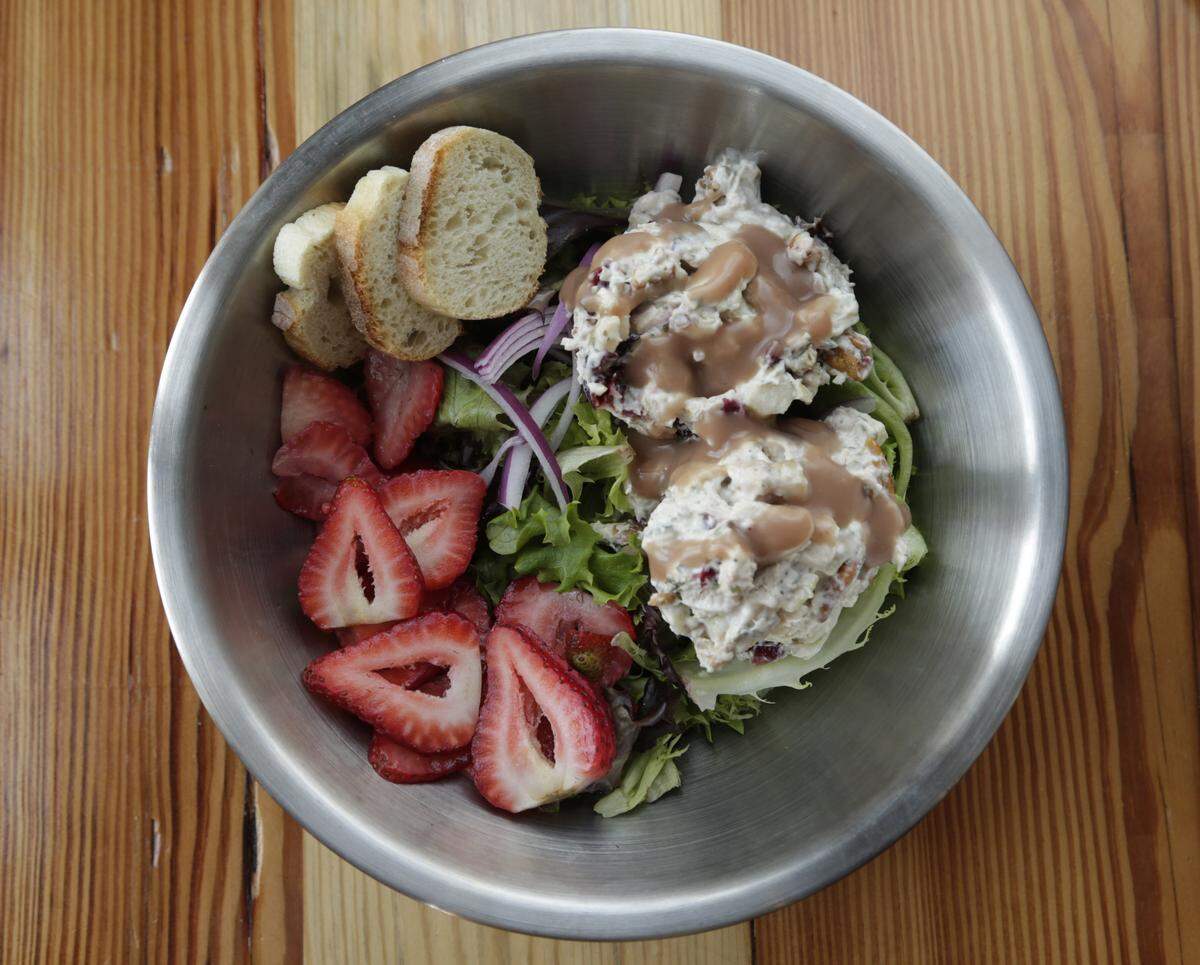 Classic Chicken Salad at Vinaigrette Salad Kitchen on Sharkey Way in the  Townley Center development in Lexington, Ky., on April 21, 2015.  Photo by Pablo Alcala | Staff